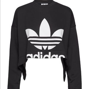 Adidas Cut Out Cropped Sweater